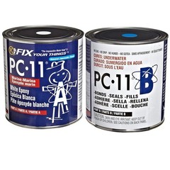 Two-Part Marine Epoxy Adhesive Paste, Off White, 8 lb, Waterproof, Strong Bond