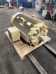 NEW GE 150 HP ELECTRIC MOTOR 2300 VAC 3 PHASE 3580 RPM 449TS FRAME TEFC