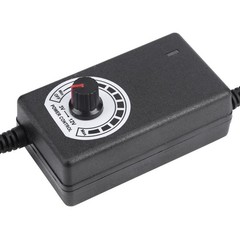 AC To DC Adapter 3‑12V 2A Adjustable Power Supply Motor Speed Controller Wit NEW