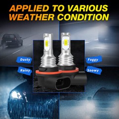 2 Bright 6000K LED light bulb for Polaris ATV 2010 SPORTSMAN 300 Headlight: USA