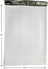 15 ct Extra Large Poly Bubble Mailers 14.5×19 Inch Bubble Lined Cushioned Pol…