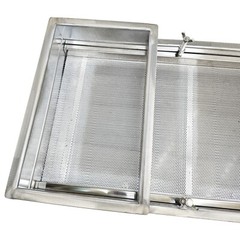 1.5mm Stainless Steel Linear Vibrating Screen Single Layer Sifter Shaker 110V