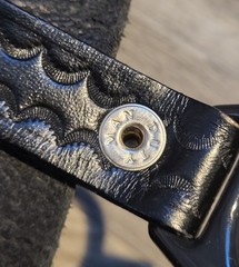 Pro Black Basketweave Leather Dutyman Utility Tactical Belt Holster Prop Size 32