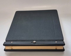 Wilson Jones Raven Post Binder 2-1/2” Black Vinyl 241-40N vintage Blank Pages