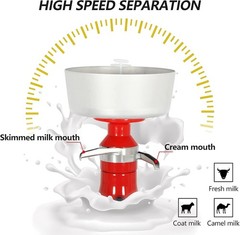 Electric Milk Cream Separator 100L h Stainless Steel Dairy Machine