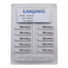 Dental Zirconia Diamond Burs Football Fine Z368/023F FG Bur High Speed Burr Red