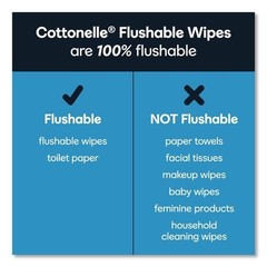 Cottonelle Fresh Care Flushable Cleansing Cloths 1 Ply 504 Wipes 12 Packs Case