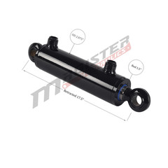 Hydraulic Cylinder Welded Double Acting 2.5″ Bore 10″ Stroke Swivel Ball/Eye