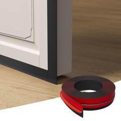Elvone T-Shaped Weather Stripping Seal, Black Silicone, 1.97 in x 20 ft | Fle…