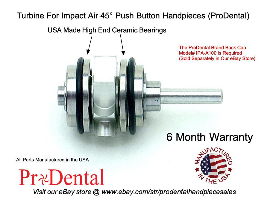 Impact Air 45 Push Button Dental Handpiece Turbine – ProDental