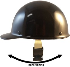 MSA Skullgard Cap Style with Swing Suspension – Custom Black
