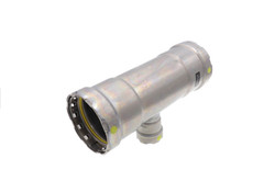 Viega MegaPressG 25386 Carbon Steel Reducing Tee, 2″ x 2″ x 3/4″ Free Shipping