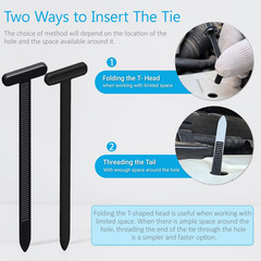 2026 Upgraded Nylon Universal Cable Tie Buckle, Heavy Duty Self-Locking Rivet Zi