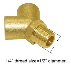 Brass Pipe Fitting Y-shaped 1/4″ NPT Female x 1/4″ NPT Female x 1/4″ NPT Male…
