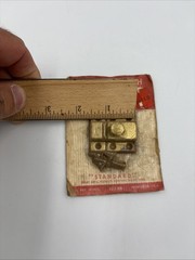 Vintage Cupboard Catch Satin Brass Plated Spring Latch New Standard 522-bb