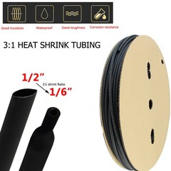 5 ft Waterproof Insulation Seal Heat Shrink Tubing 3:1, Diameter 1/2″ (12.7mm)
