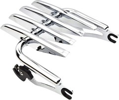 Detachable Sissy Bar Passenger Backrest Pad & Luggage Rack for Touring 09-25