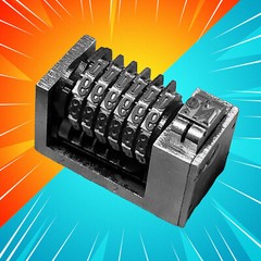 Rotary 6 Digit Numbering Machine 4X8 Backward Printing For Printer Letterpress