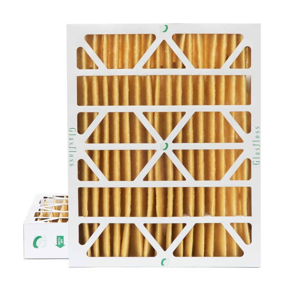 20x24x4 MERV 11 Pleated Air Filters by Glasfloss. 2 Pack. Made in USA.