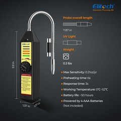 Elitech WJL-6000S Updated Refrigerant Halogen Leak Detector HVAC Freon Test