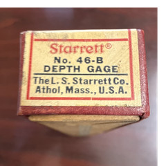Starrett Depth Gage No. 46-B The L.S. Starrett Co Athol, Mass., U.S.A.