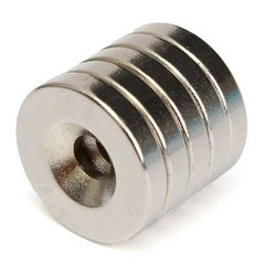 10/50/100pcs Strong Countersunk Ring Magnet 12x3mm Rare Earth Neodymium 4mm hole