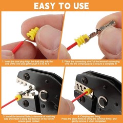 969Pcs Automotive Pin Connectors Kit,28 Types Electrical Terminal Pins Kit..