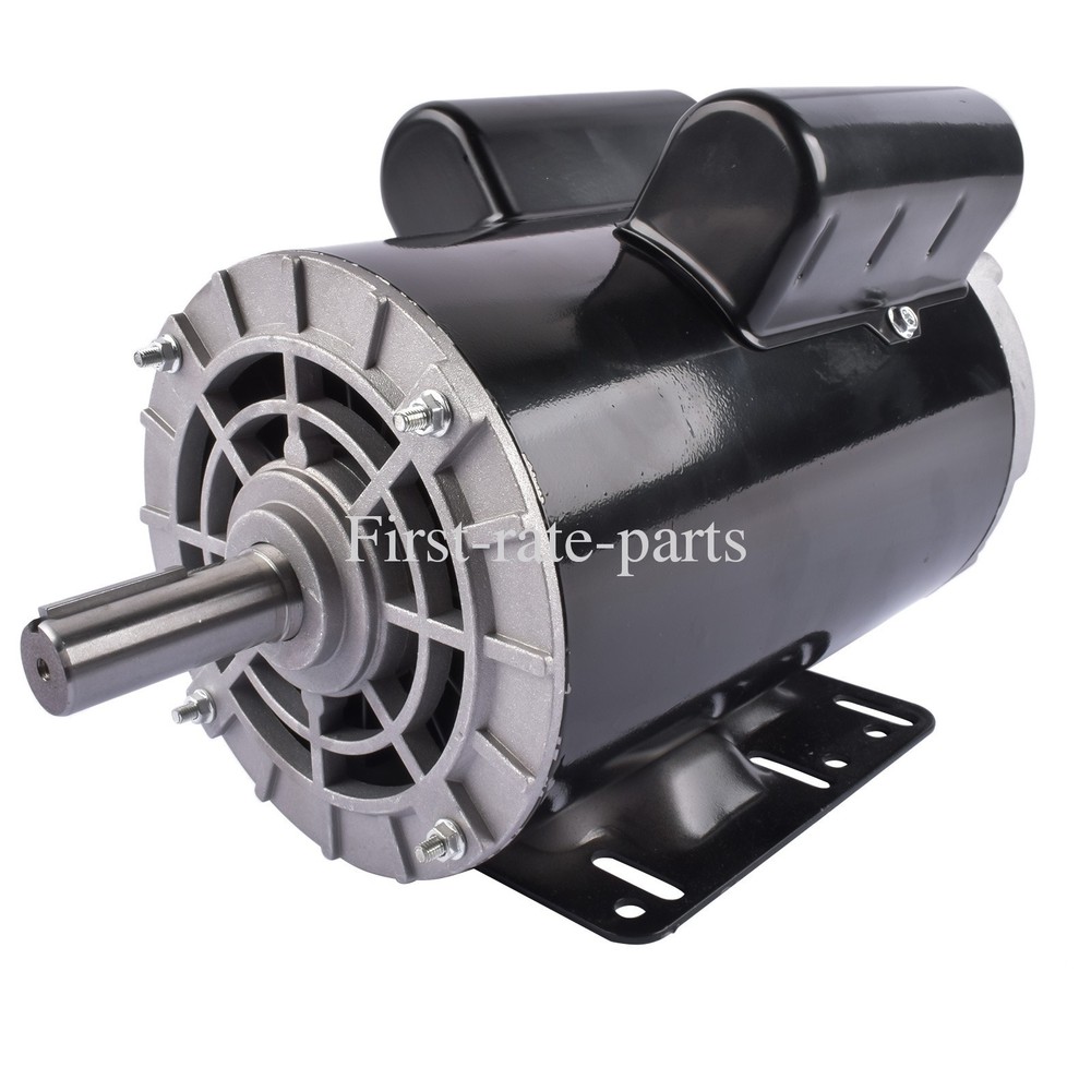 5 HP Air Compressor Motor CCW Single Phase 3450RPM 7/8″ Keyed Shaft 230V 22A