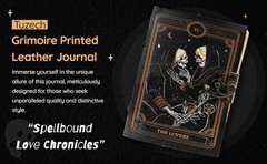 7×5 Book of Spells Leather Journal Grimoire Witch Notebook Vintage Diary