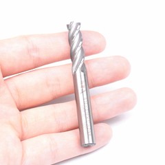 1/8″ x 1/4″ HSS End Mill Set 4pcs – 4 Flute Straight Shank Cutter for Metal &CNC