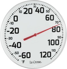 Precision 8-Inch Indoor/Outdoor Analog Thermometer – Maintenance-Free Design