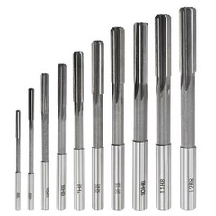 10pcs Chucking Reamer Set H8 Lathe Machine Reamer Straight Flute 3mm-12mm