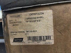 NORTON,39C100-I8VK,CRYSTOLON GRINDING WHEEL 14″X1-1/2″X5″ 1800RPM BOX OF 5