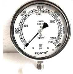 6′ 150MM Dial High Pressure Gauge Dual Scale 2100 KG 30000 PSI 1/2″ BSP