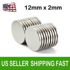 Lot 10-100 12mm x 2mm Neodymium Disc Super Strong Rare Earth N35 Fridge Magnets