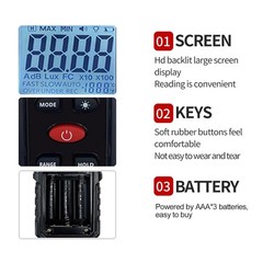 Digital Sound Level Meter Noise Decibel Meter 30-130dB Range Measurement Device