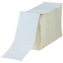 4 x 8″ White Fanfold Thermal Transfer Labels-2,800 per Stack