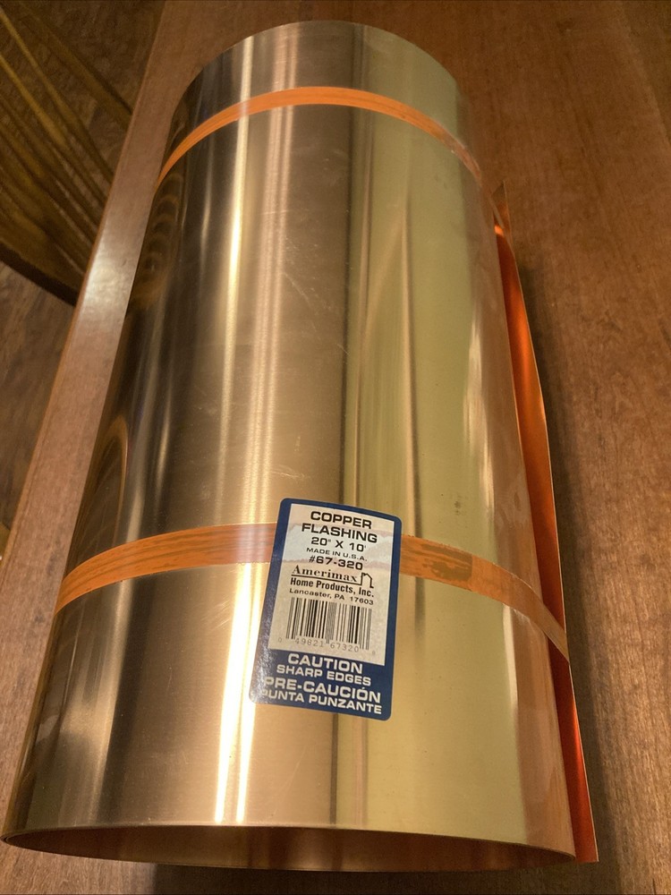 AMERIMAX HOME PRODUCTS 67320 20-Inch x10-Feet Copper Flashing Sheet