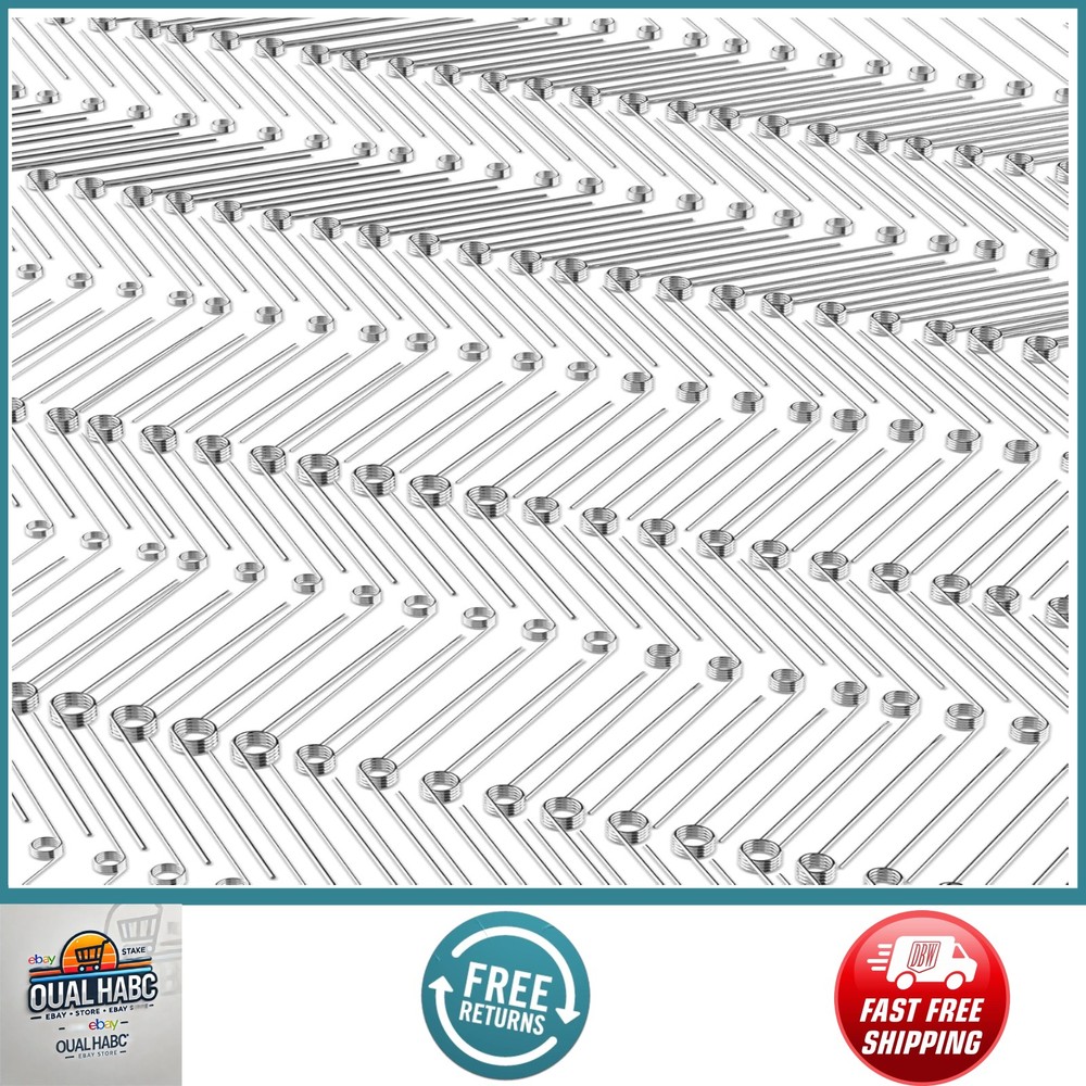 120Pcs Torsional Springs Assortment Kit, Stainless Steel, 30 Sizes for Repairs