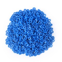 1000 Pcs Dental Separators Orthodontic Elastics Ties Teeth Gap Radio Opaque Blue