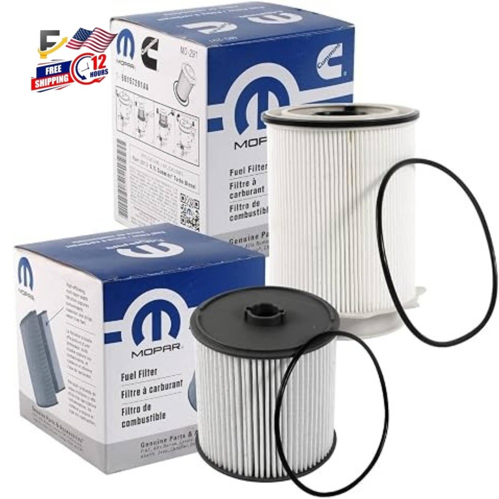 Mopar Fuel Filters 2019-2024 Ram Truck 6.7L Cummins Diesel 68157291AA&68436631AA