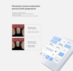 Woodpecker M2 Pro Dental Electric Motor Built-in + 1:5 Contra Angle Handpiece