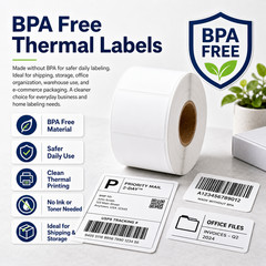 6Rolls 4″x6″ Large White Paper Shipping Labels DK-1241 for Brother QL-1110NWB
