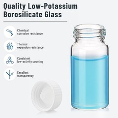 20mL Scintillation Vial Borosilicate w/ Cone Shaped Liner 22-400 Urea Screw Cap