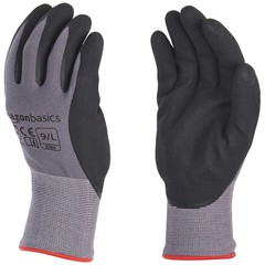 Amazon Basics Micro-Foam Nitrile Coated Work Gloves | 12 pair. Choose size