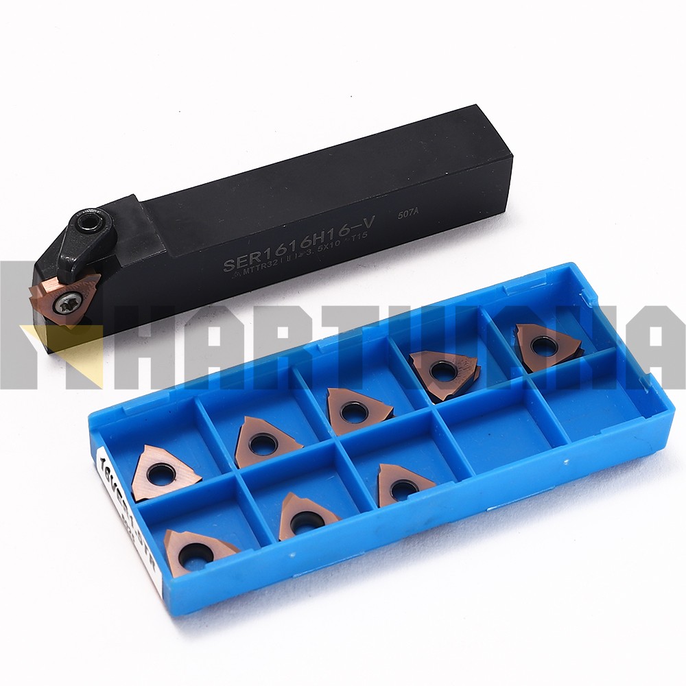 30 Degrees Threading Inserts 16VER1.5TR Indexable Threading Holder 16X16mm