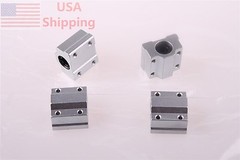New SC12UU 4pcs SCS12UU 12mm Metal Linear Motion Ball Bearing for CNC