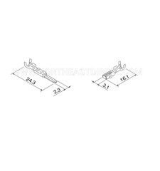 FURUKAWA 12 PINS RFW CONNECTOR 090 SERIES 2.3MM CONNECTOR FW-C-12M-B FW-C-12F-B
