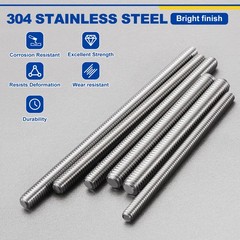 1/4″-20 UNC Fully Threaded Rod 304 Stainless Steel 2.76″ Length Thread