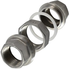 1-1/2″ 1.5 inch NPT Female threaded Union Coupling Pipe Fitting stainless SS 304